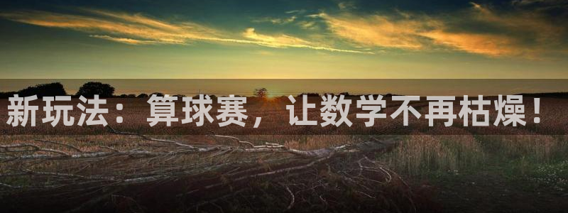 球王会体育权威备：新玩法：算球赛，让数学不再枯燥！